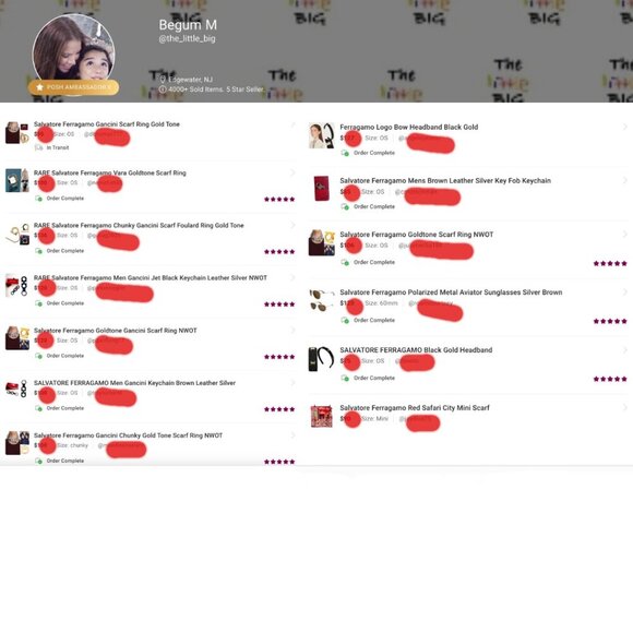 Ferragamo Men 2 Gancini Gold Tone Crystal Lapel Scarf Tie Stick Pin NWOT - Picture 9 of 9